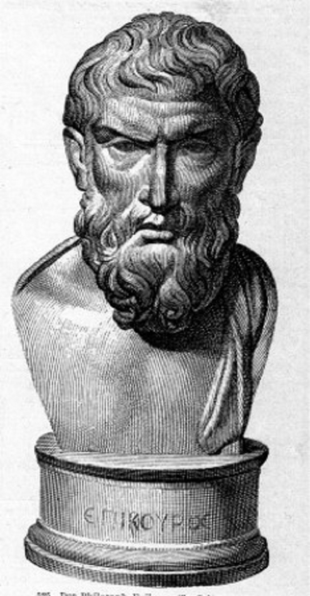 Popiersie Epikura (fot. Wikipedia)